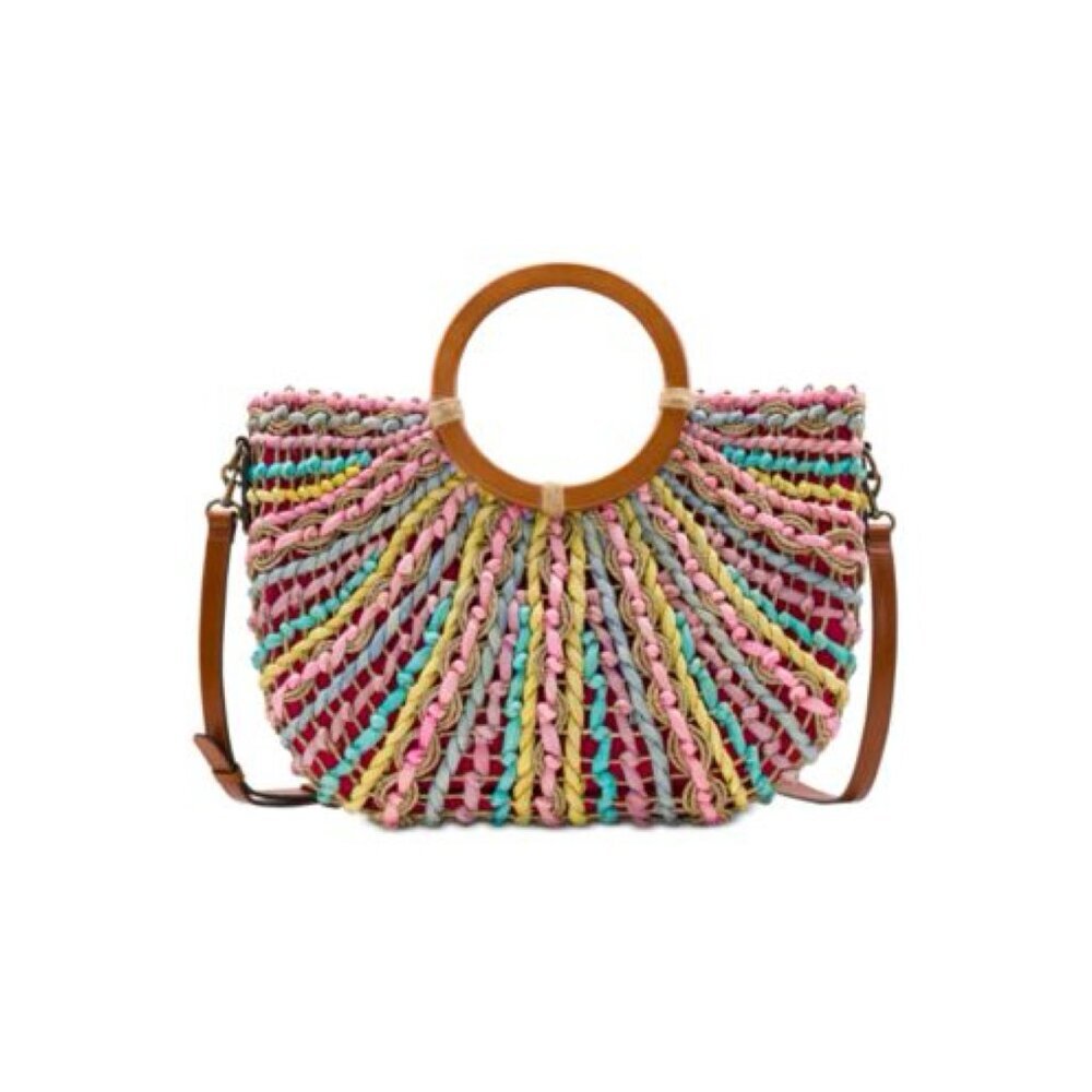Patricia Nash Lesa Multicolor Straw Bag